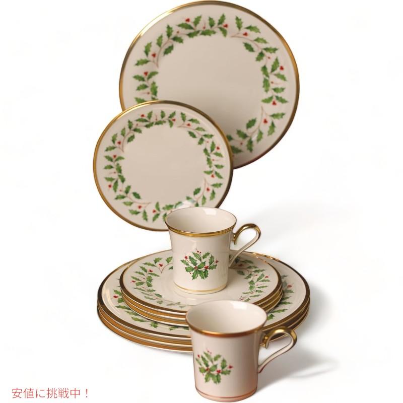 並行輸入品】レノックス ホリデープレート & マグ 4人用 12点セット