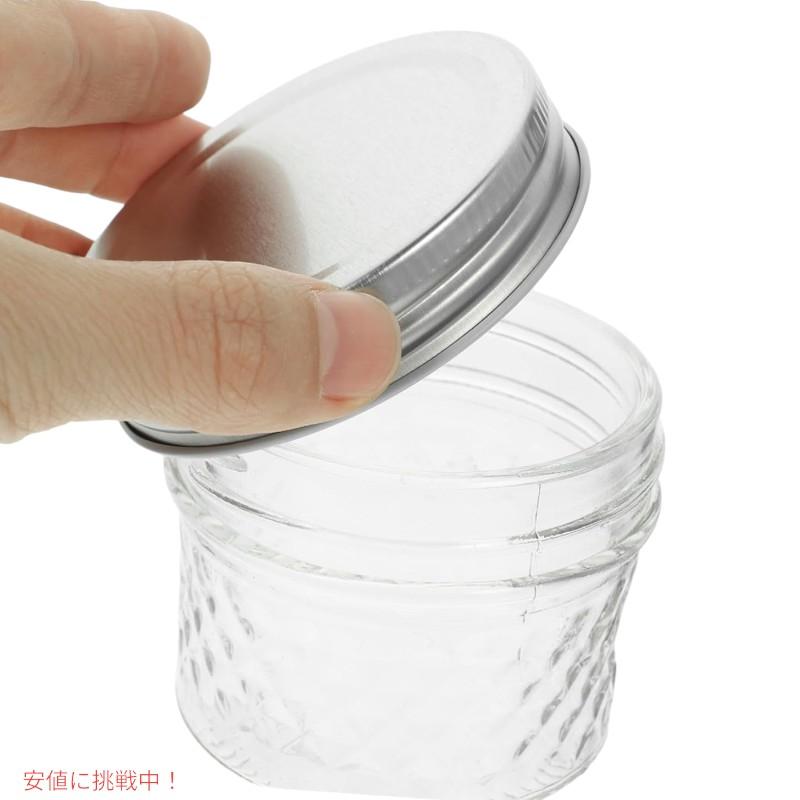 Ball ボール 118ml キルト クリスタル ゼリー ジャー 蓋・バンド Ball ボール 118ml キルト クリスタル ゼリー ジャー 蓋・バンド