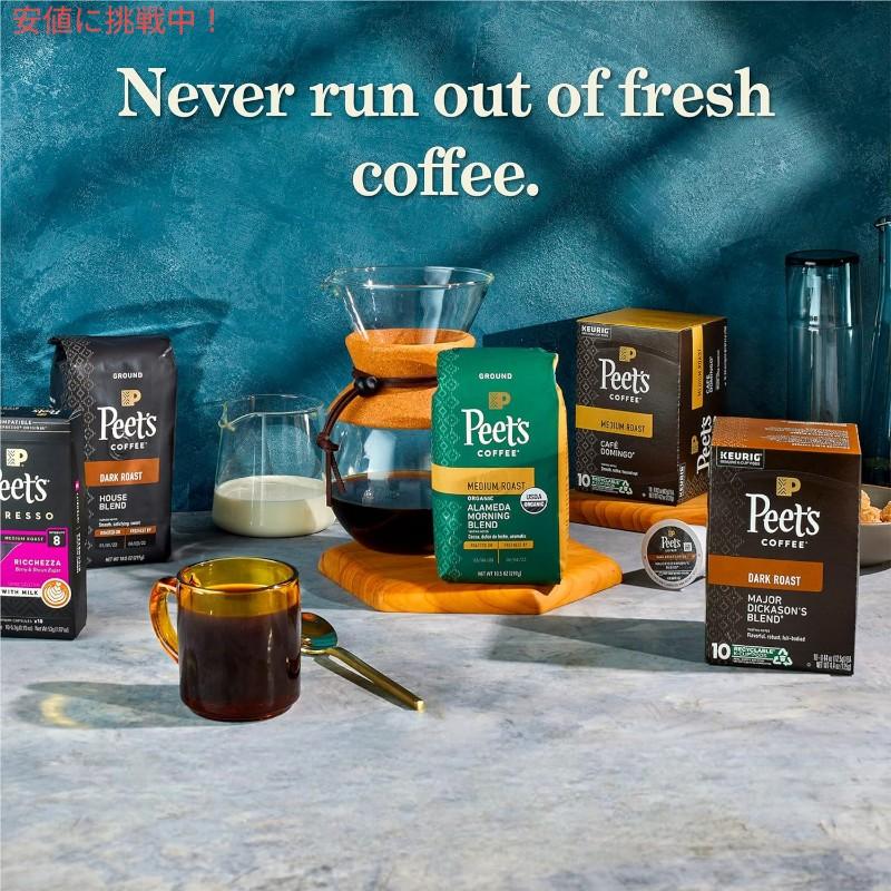 並行輸入品】Peets Coffee ピーツコーヒー Dark Roast Whole Bean 18oz