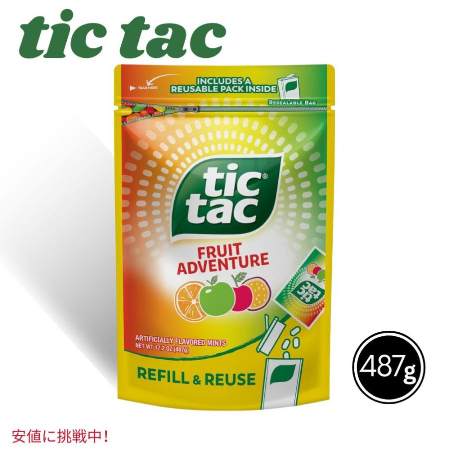 並行輸入品】Tic Tac ティックタック Fruit Adventure Mints 17.2 Oz