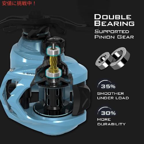 【並行輸入品】KastKing カストキングSpartacus II Baitcasting Fishing ReelスパルタカスII ベイトキャスティング リール Spindrift -Right Handの画像