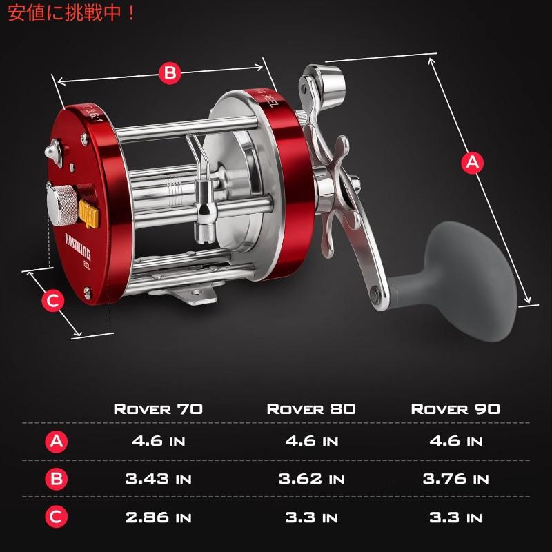 KastKing カストキング Rover 90 Round Baitcasting Reel ローバー90 ラウンド ベイトキャスティング リール Left Hand｜drplus｜05