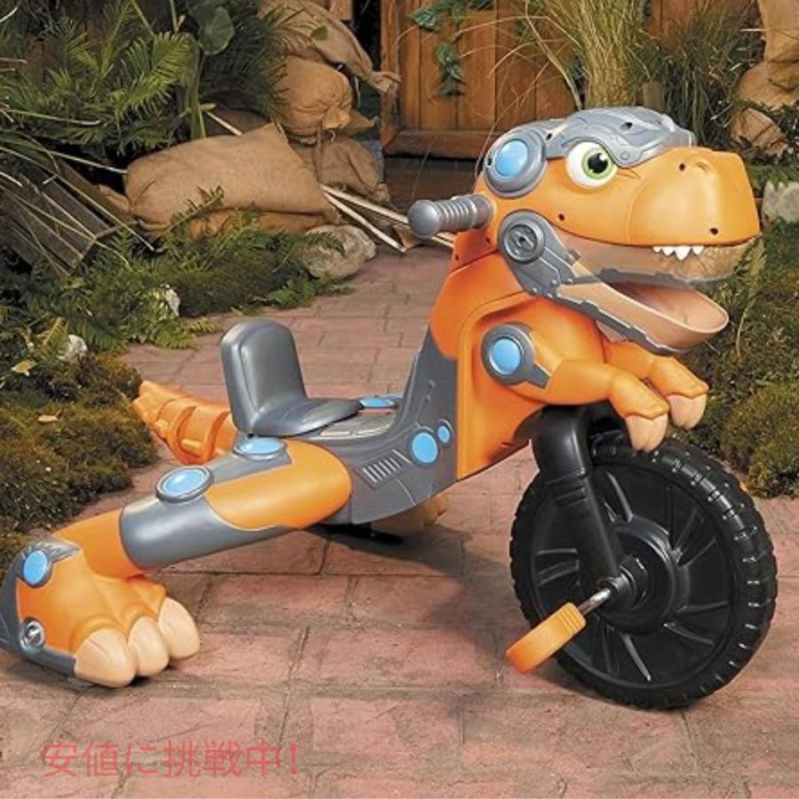【並行輸入品】Little Tikes リトルタイクス チョンピン ディノ トライク 屋外 屋内用 乗用玩具 恐竜の鳴き声 調節可能なシート 車輪付き Chompin' Dino Trike |  | 01