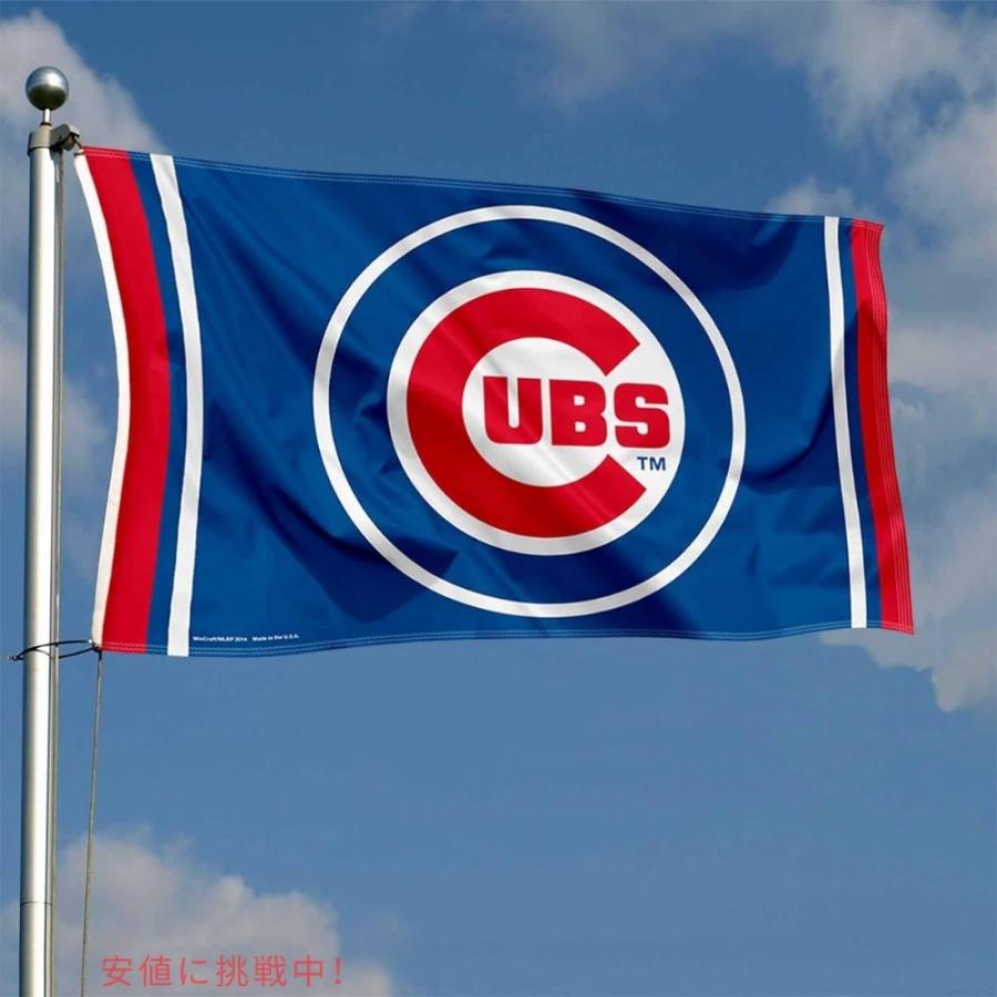 【並行輸入品】WinCraft MLB シカゴカブス サークルロゴ フラッグ 公式ライセンス 旗 デコレーション Circle Logo Flag Chicago Cubs_3