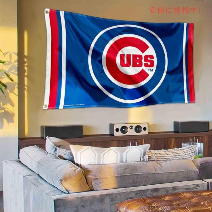【並行輸入品】WinCraft MLB シカゴカブス サークルロゴ フラッグ 公式ライセンス 旗 デコレーション Circle Logo Flag Chicago Cubs_5