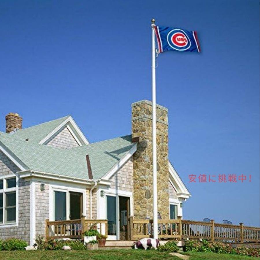 【並行輸入品】WinCraft MLB シカゴカブス サークルロゴ フラッグ 公式ライセンス 旗 デコレーション Circle Logo Flag Chicago Cubs_6