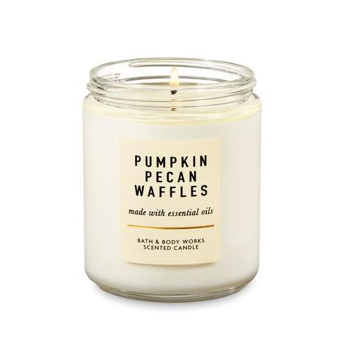【並行輸入品】バス&ボディワークス アロマキャンドル パンプキンピーカンワッフル 198g Bath&Body Works Candle Pumpkin Pecan Wuffles 7oz | 