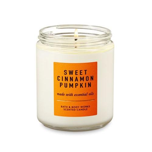 【並行輸入品】バス&ボディワークス アロマキャンドル スイートシナモンパンプキン 198g Bath&Body Works Candle Sweet Cinnamon Pumpkin 7oz | 