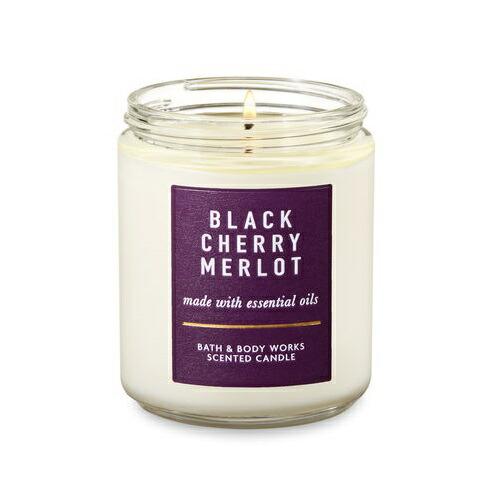 【並行輸入品】バス&ボディワークス アロマキャンドル ブラックチェリーメルロー 198g Bath&Body Works Candle Black Cherry Merlot 7oz | 
