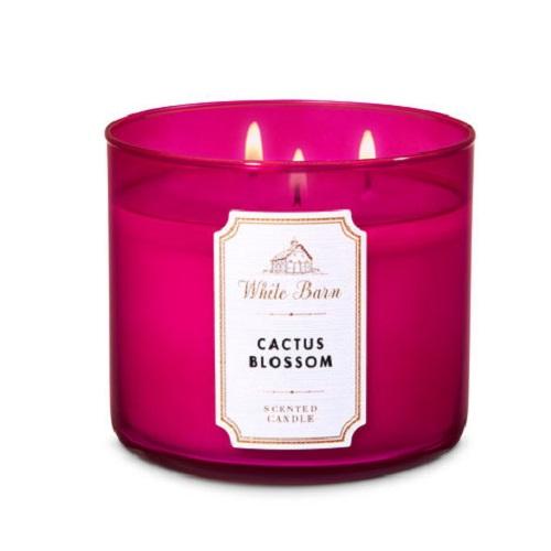 【送料無料】バスアンドボディワークス 3芯キャンドル カクタスブロッサム 411g Bath and Body Works 3Wick