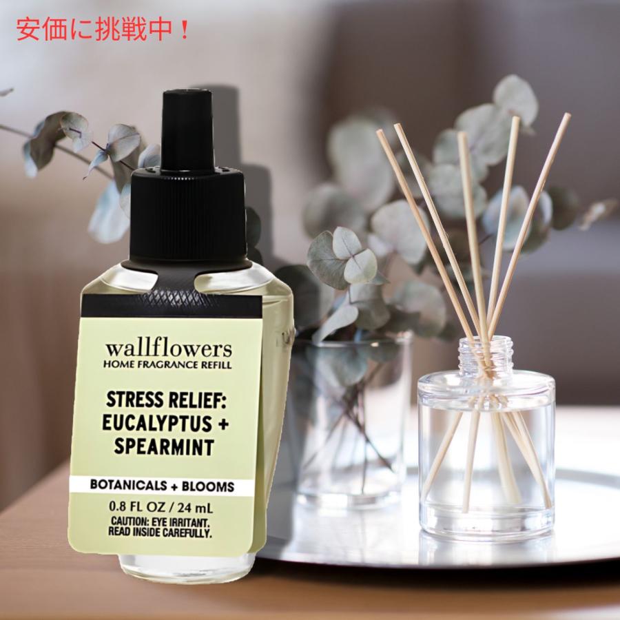 【並行輸入品】【送料無料】バスアンドボディワークス ウォールフラワー 詰替え用 ユーカリスペアミント  24ml Bath and Body Works Wallflowers Refill |  | 03