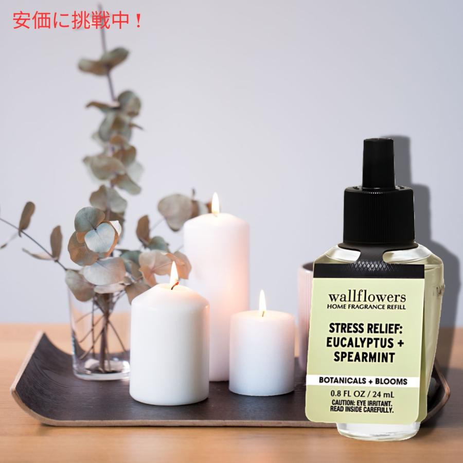 【並行輸入品】【送料無料】バスアンドボディワークス ウォールフラワー 詰替え用 ユーカリスペアミント  24ml Bath and Body Works Wallflowers Refill |  | 04