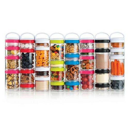 【並行輸入品】■BlenderBottle■ GoStak Starter 4 Pak -Black-/ブレンダーボトル　ゴースタック　スターター |  | 01