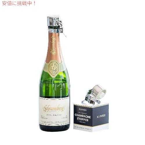 【並行輸入品】【お得な2個セット】KLOVEO シャンパンストッパー - 特許取得済み (圧力ポンプ不要) イタリア製 - ゴールド |  | 04