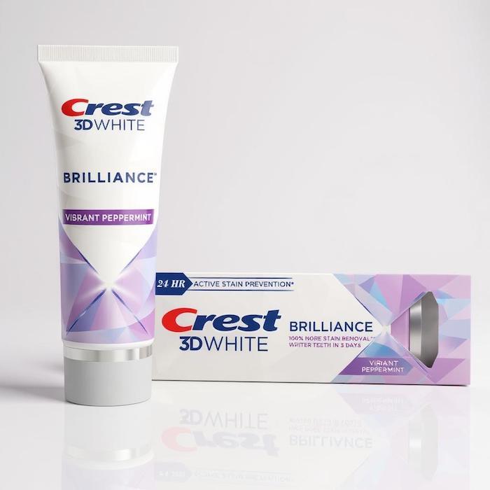 【並行輸入品】【6個】クレスト 3Dホワイトブリリアンス バイブラント ペッパーミント 4.6oz (130g) Crest 3D White Brilliance Vibrant Peppermint Toothpaste | クレスト | 03