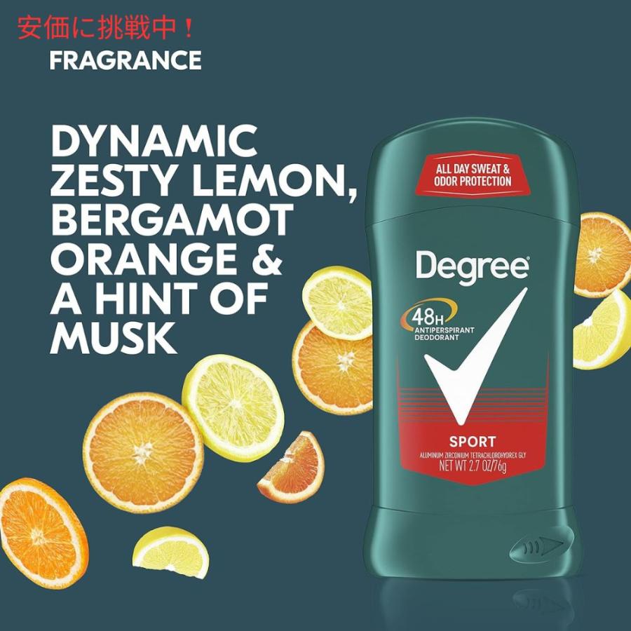 【並行輸入品】Degree Deodrant Mens Sport 2.7 oz  ディグリー メンズ デオドラント [スポーツ] 76 g |  | 02