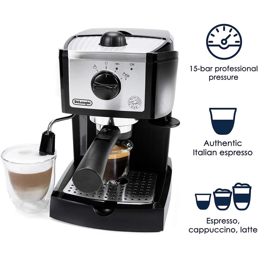 並行輸入品】De'Longhi BAR Pump Espresso and Cappuccino Maker EC155