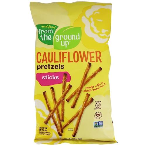 【並行輸入品】From the Ground Up Cauliflower Pretzel Sticks Original - 4.5oz/ フロムザグラウンドアップ カリフラワー プレッツェル [スティック] 128g | 