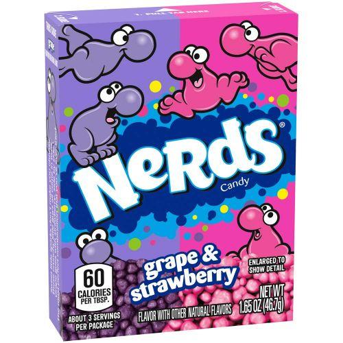 並行輸入品】ナーズ Nerds ストロベリーとグレープ 1.65オンス(46.8g