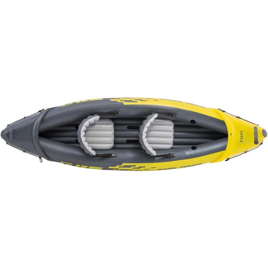 並行輸入品】Intex Explorer K2 イエロー 2 人用インフレータブル 