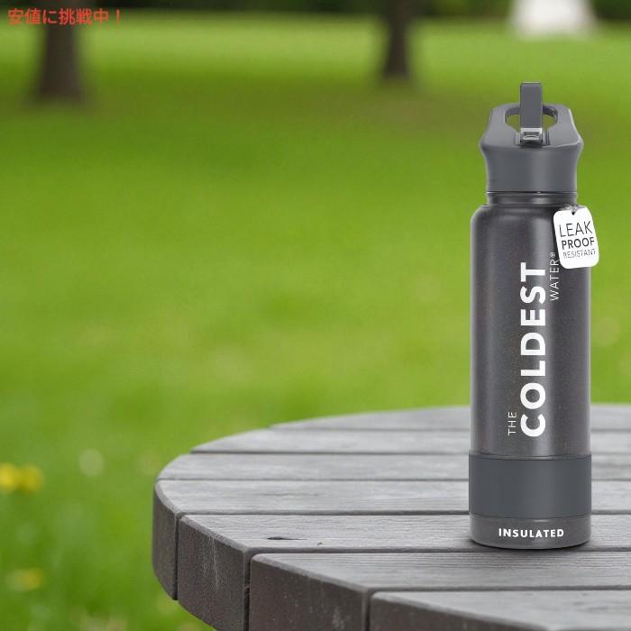 [並行輸入品] The Coldest Water 真空断熱ウォーターボトル ストロー付きキャップ 保冷保温 ステンレス製 スターダストグリッター 40oz(1.18L) Insulated Bottleの画像