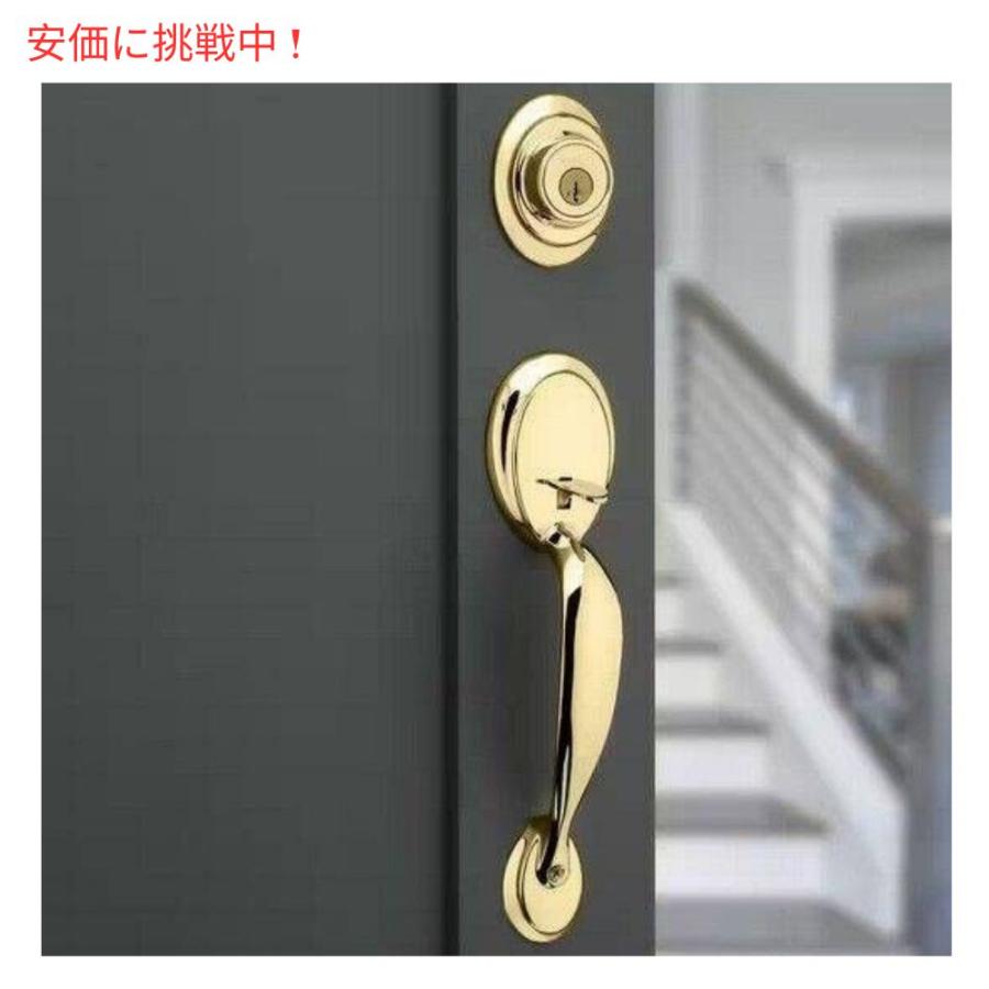 Kwikset Dakota フロントドア ロックハンドルとテデッドボルト セット Front Door Lock Handle and