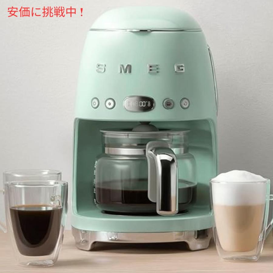 【並行輸入品】スメッグ コーヒーメーカー SMEG レトロデザイン ドリップフィルター 10カップ パステルグリーン Retro Style Drip Filter Coffee Machineの画像
