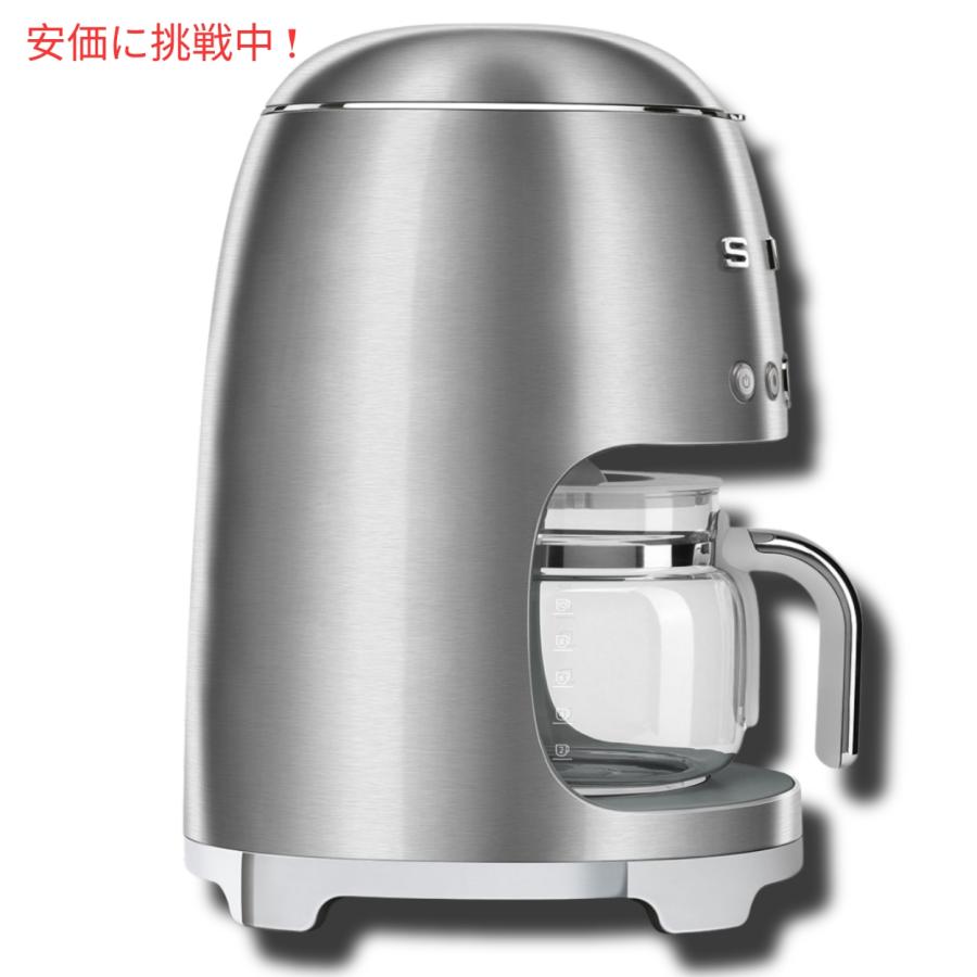 【並行輸入品】スメッグ コーヒーメーカー SMEG レトロデザイン ドリップフィルター 10カップ ステンレス Retro Style Drip Filter Coffee Machiの画像