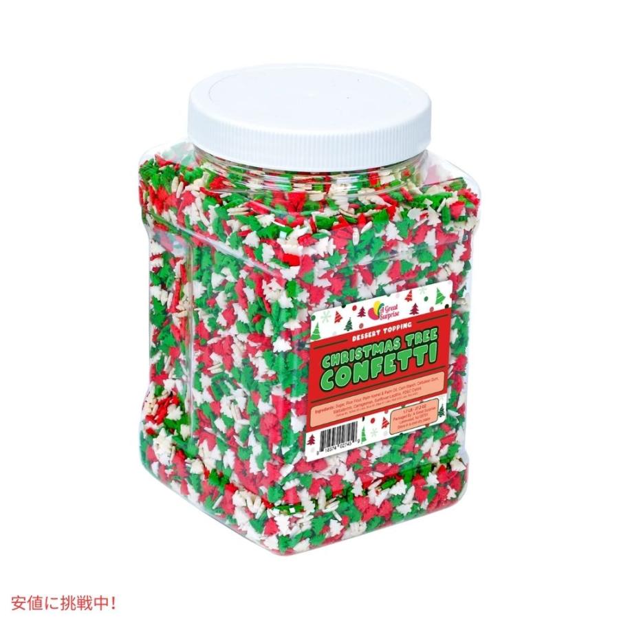 A Great Surprise クリスマスツリー コフェッティ ホリデー スプリンクル 1.7ポンド Christmas Tree Cofetti Holiday Sprinkles 1.7Lbs｜drplus｜02