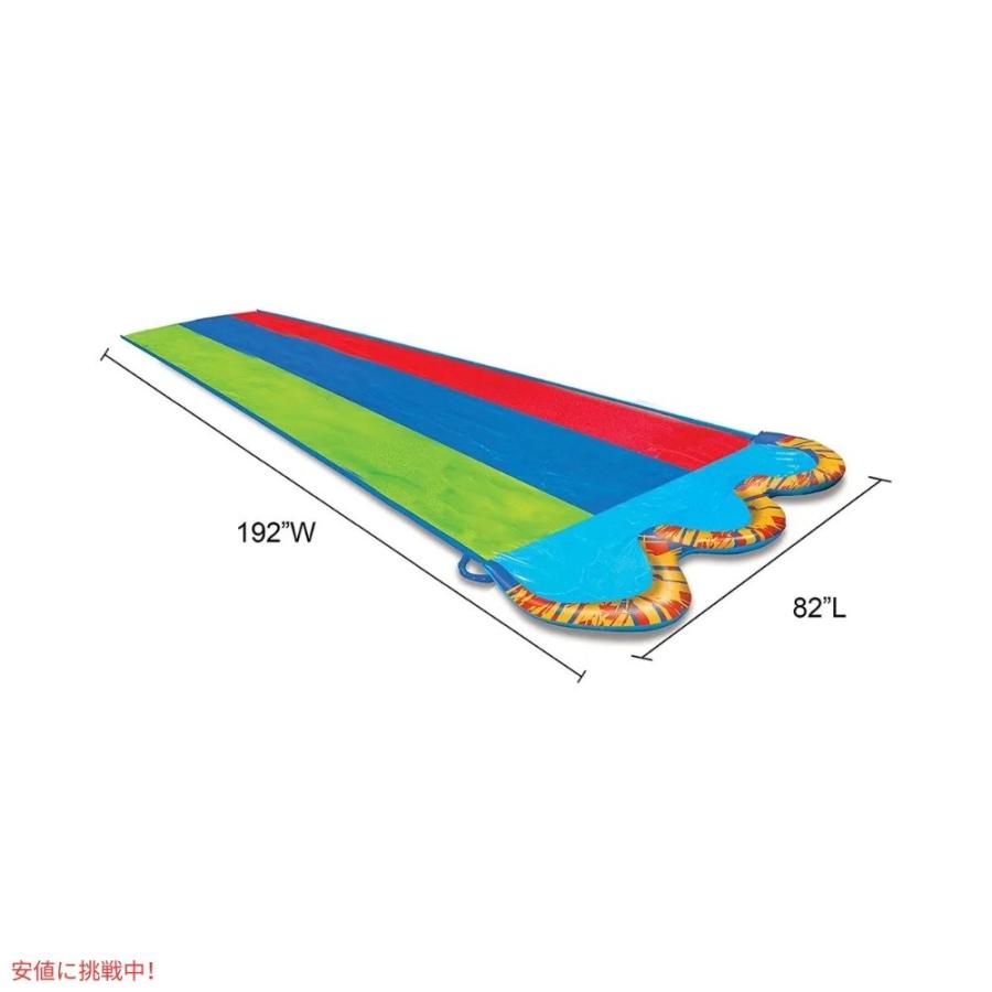 Banzai バンザイ トリプルレーサーウォータースライダー 16フィート（約488cm） Triple Racer Water Slide ...