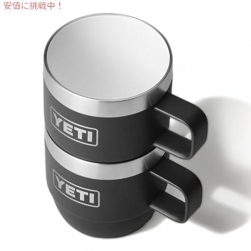 【並行輸入品】イエティ ランブラー スタッキングマグ 真空断熱 エスプレッソ コーヒーカップ 2個セット 177ml 保温 [ブラック] / YETI Rambler 6oz Stの画像