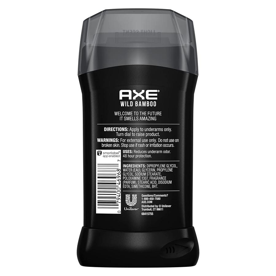 AXE アクセ Aluminum Free Deodorant アルミニウムフリー デオドラント Wild Bamboo ワイルドバンブー 3oz/85g｜drplus｜02