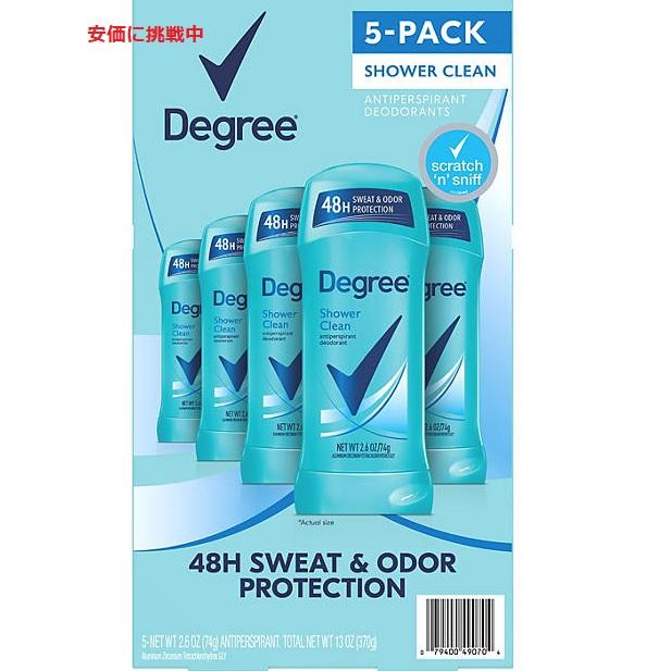 Degree（ディグリー）シャワークリーン 74g×3p ディグリー シャワークリーン デオドラントスティック 74g (2.6