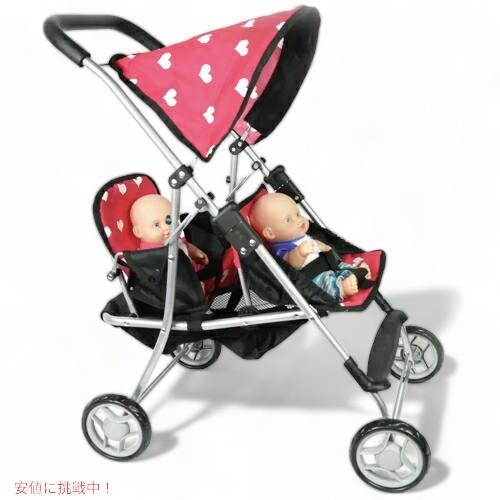 ニューヨークドールコレクション The New York Doll Collection マイ ファースト ドール ツイン ストローラー 人形用 Twin Stroller｜drplus｜02