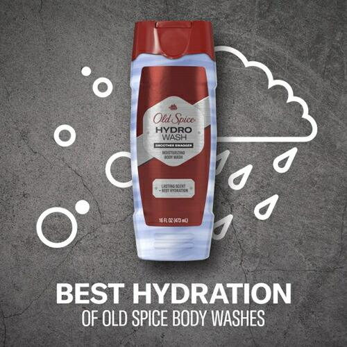 Old Spice Men's Moisturizing Hydro Body Wash Smoother Swagger, 16 fl oz / オールドスパイス  男性用  ボディウォッシュ ハイドロウォッシュ｜drplus｜05