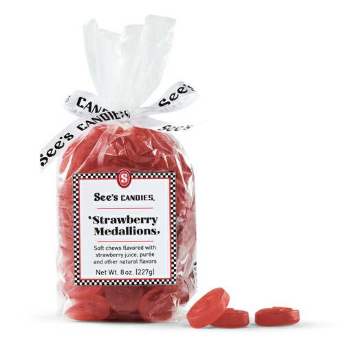 See's Candies Strawberry Medallions 8oz 604638 / シーズキャンディ ストロベリー メダリオン 約50個入り 227g ソフトキャンディー