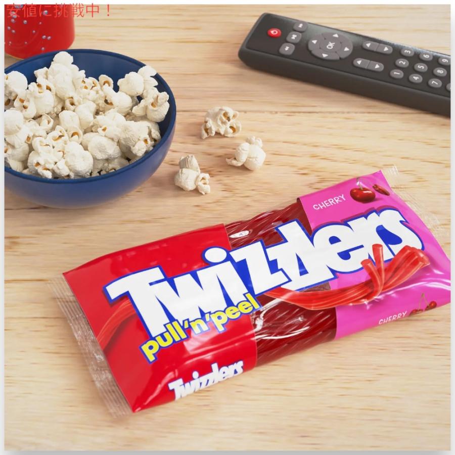 並行輸入品】Twizzlers ツイズラーズ プルアンドピール チェリー味