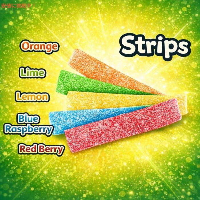 並行輸入品】サワーパッチキッズ Strips ソフト＆チューイーキャンディ