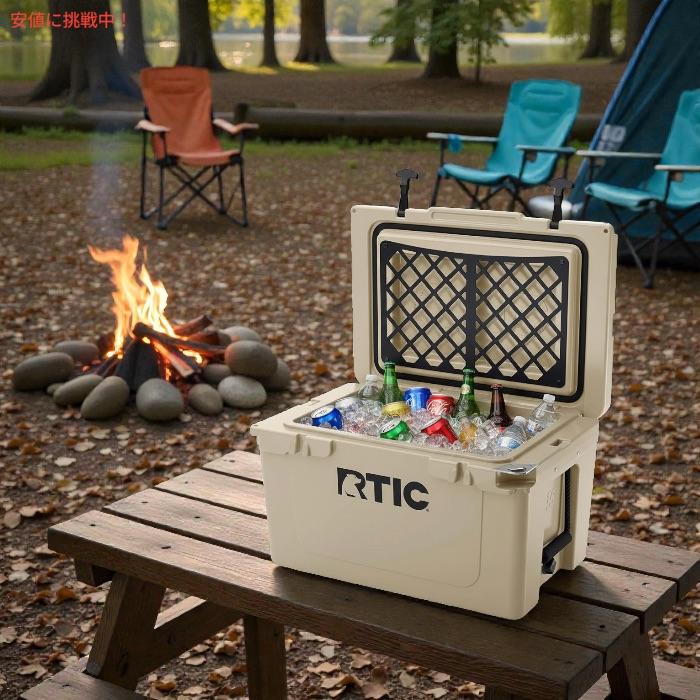 並行輸入品】RTIC クーラーボックス ハードクーラー タン 45QT Hard 