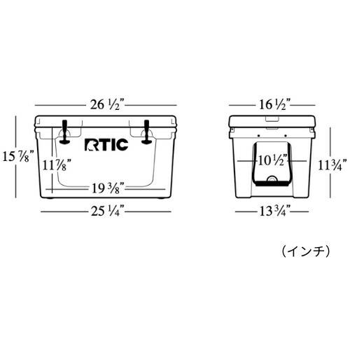 RTIC クーラーボックス ハードクーラー タン 45QT Hard Cooler Tan  