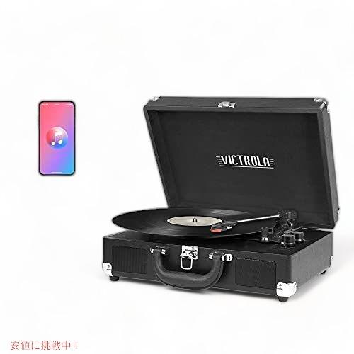 【並行輸入品】Vintage 3スピードBluetoothポータブルスーツケースレコードプレーヤー |  | 01