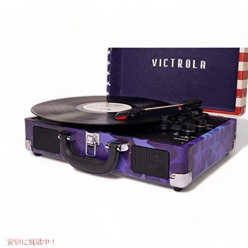 Victrola レコードプレーヤー Bluetooth対応 並行輸入品】Vintage 3スピードBluetooth ポータブルスーツケース