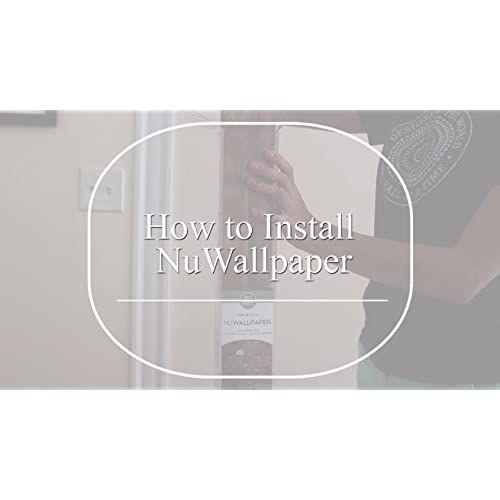 【並行輸入品】NuWallpaper NUS3340チベットグラスクロスSSilverピール＆スティック壁紙、メタリック |  | 06