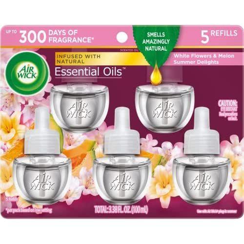 【並行輸入品】エアウィック プラグインセントオイル5リフィル、サマーディライト、（5x0.67oz）、エッセンシャルオイル、芳香剤 | 