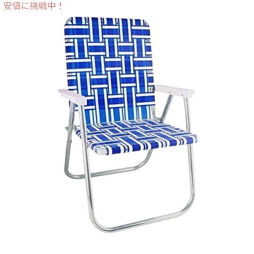 並行輸入品】ローンチェアUSA ウェビングチェア（クラシック、ブルー