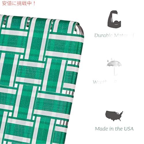 ローンチェアUSA ウェビングチェア（クラシック、ブルー、ホワイト
