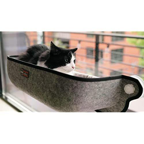 【並行輸入品】K＆Hペットプロダクトサーモキティファッションスプラッシュ加熱ペットベッドラージブルー16 \"x 22\"" 7W"_7