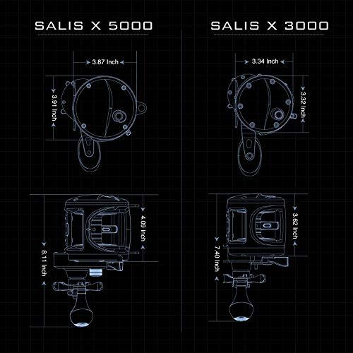 SALIS X 両軸リール Salis X Trolling Reels Level Wind Reel | Piscifun