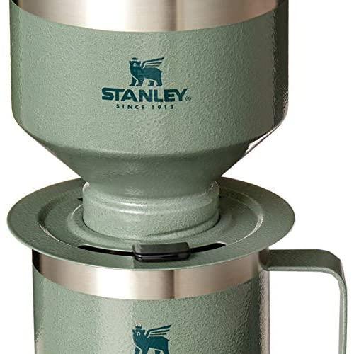 Stanley Camp Pour Over コーヒーブリューワーセット 伝ステンレススチールコーヒードリッパーコーン付き ペーパーレスで再利用可能 並行輸入品】Stanley Camp Pour Over コーヒーブリューワーセット 伝