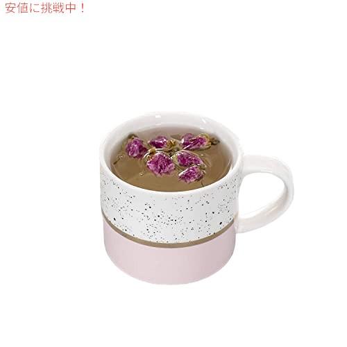 【並行輸入品】Hasense 積み重ね可能なコーヒーマグ 4個セット 金属製スタンド付き 15オンスの画像
